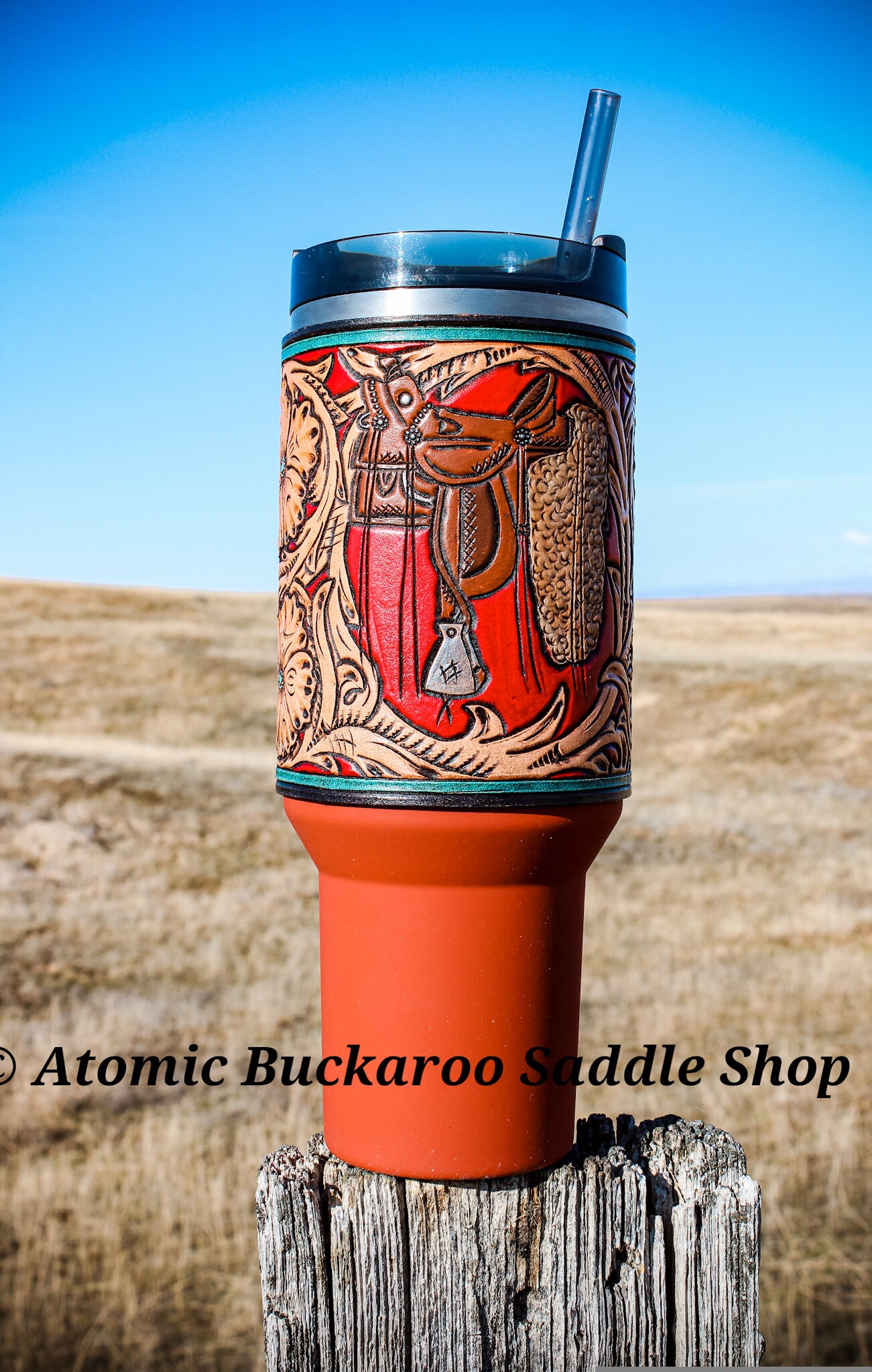 Custom Leather Cup Wrap fits Stanley Etsy