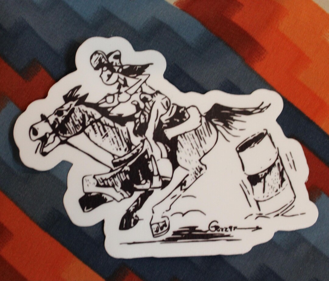 Fun Western Rodeo Stickers Horse Cow Bull Cowboy - Etsy