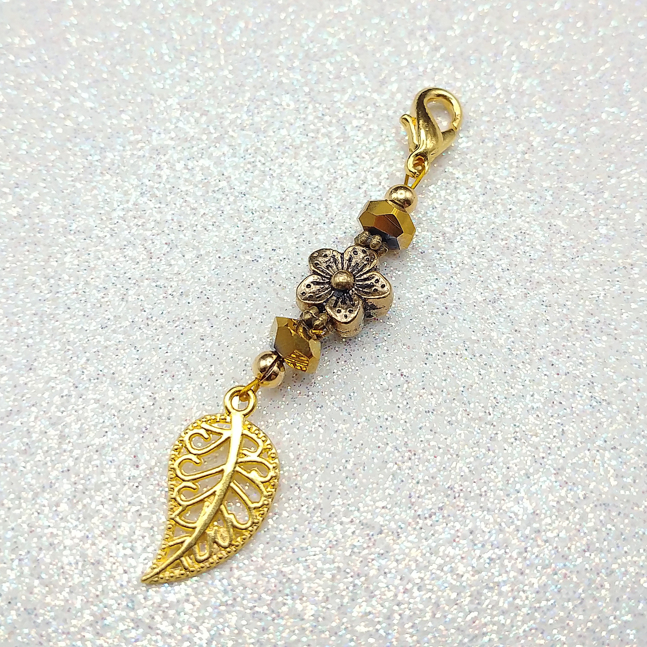 Crystal Beaded Zipper Pull Glass Charm Gold Fashion - Etsy