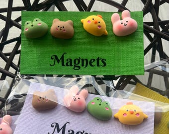 WHIMSICAL GARDEN ANIMAL Magnet Set of 10 One Inch Round Glass Dome - Etsy