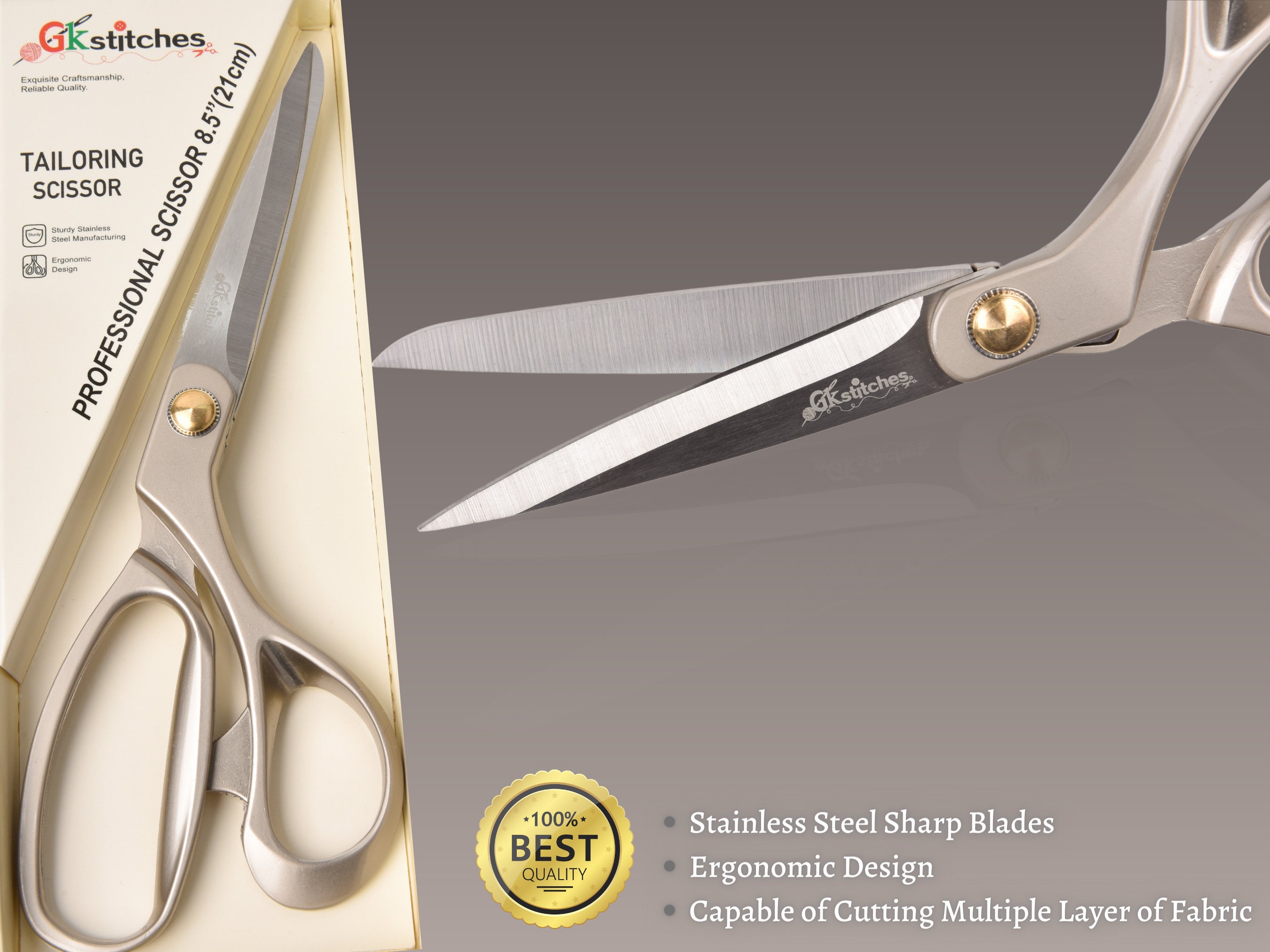 10 Inch Chrome Tailoring Shears High Quality Atelier Notions