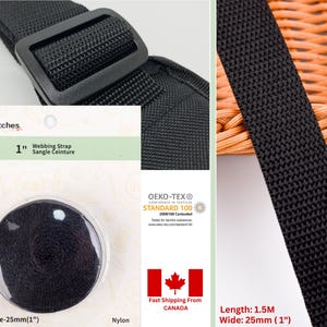 Sangle en nylon - 1 pouce, sangle de sac, sangle de longe, sangle de sac à main, matériau du bracelet, sangle de laisse, ceinture de sécurité, collier de chien