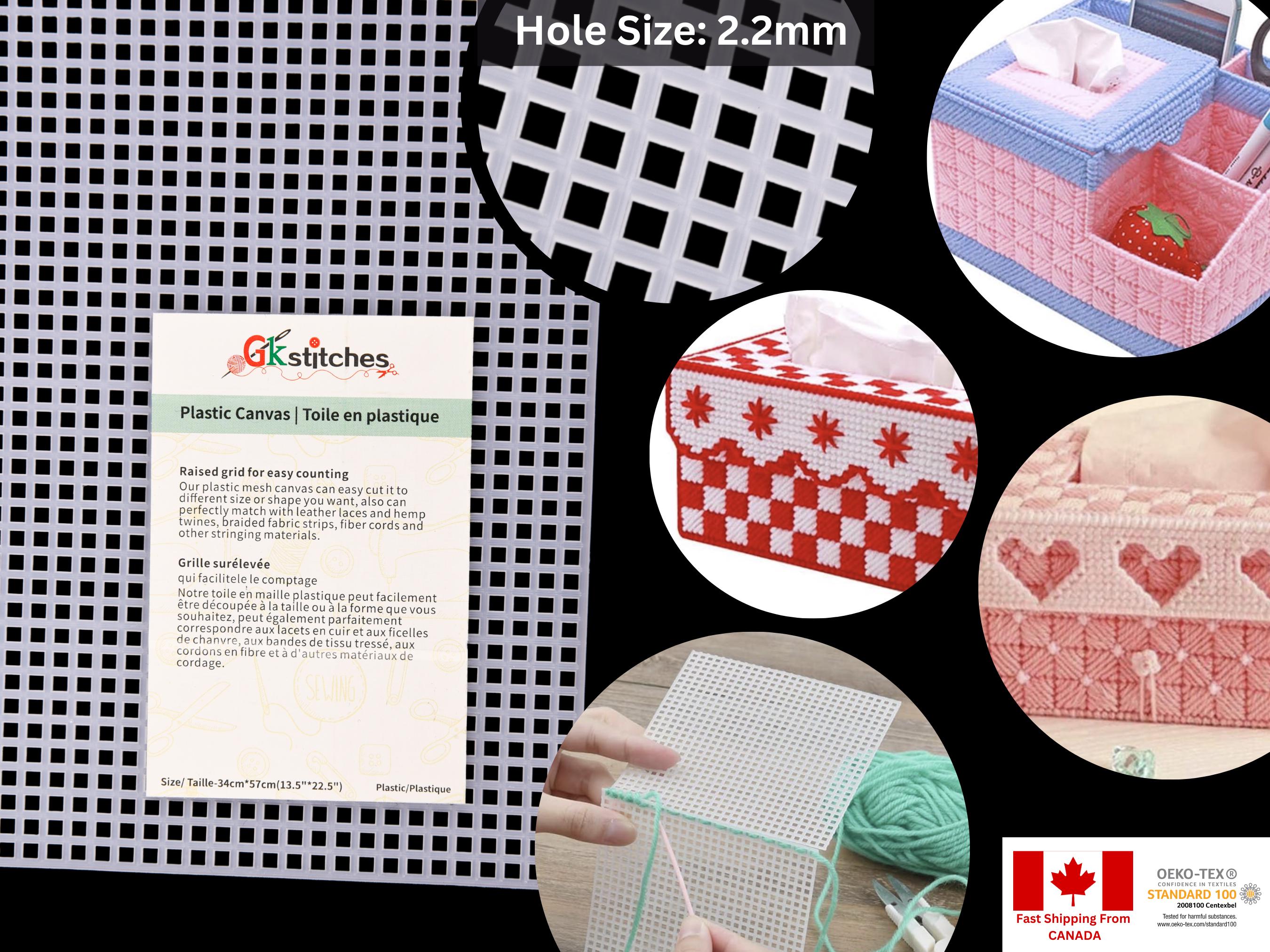 100 Pcs Plastic Canvas Sheets, 4.5 Inches 7 Count Mesh Canvas Sheets, Round Plastic Canvas For Embroidery Acrylic Yarn Crafting Knit And Crochet Projects