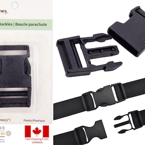 Parachute Buckles, 25mm, Release Belt Buckle Adjuster, Side Release Buckles, Backpack Pets Collar buckles, Webbing buckle