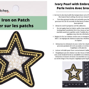 Star Embroidery (1 Piece Pack) Iron on , Sew on,   Embroidered patches.