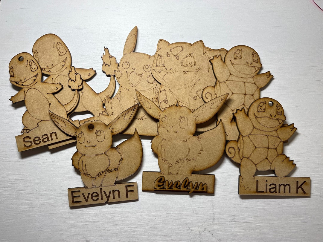 Pokemon Name Plaques Etsy