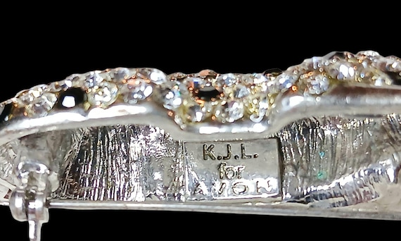 Rare Kenneth J Lane crystal leopard brooch - image 4