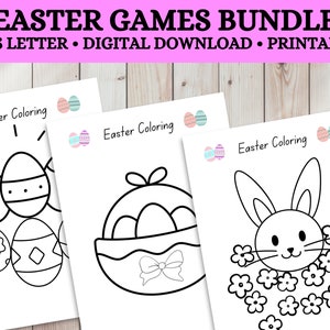 Easter Games Bundle Printable, Easter Games Printable, Easter Family ...
