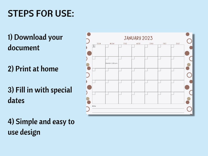 10 January Calendars Printable image 4