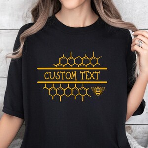 Custom Beekeepers  Comfort Color Shirt, Custom  Farmer Shirt, Gift for Bee Lover, Honeycomb Shirt, Beekeeper  Sweatshirt, Honey Seller Shirt