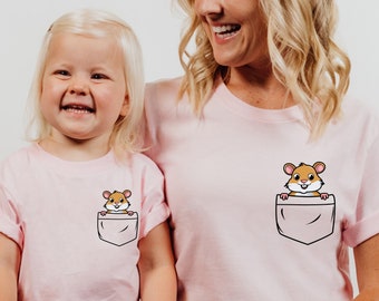 Hamster Shirt, Hamster Mom Shirt, Hamster Pocket Gift, Hamster Lover Gift, Women Shirt, Hamster Owner Shirt, Gift for Hamster Lovers