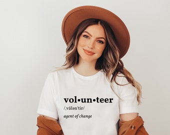 Volunteer Shirt, Volunteer   Definition T-shirt, Gift For Volunteer Shirt, Volunteer  Gift, PTA/ Fundraiser T-shirt, Thank You Gift,