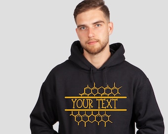 Sudadera personalizada de apicultor, sudadera con capucha de panal, sudadera personalizada de granjero, regalo para amantes de las abejas, sudadera con capucha de abejas