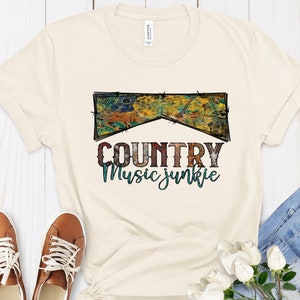 Country Music Junkie Shirt, Nashville Shirt, Nashville Festival Gift, Western Shirt, Country Girl Shirt, Country Music Shirt