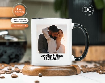 Customized Couple Mug - Custom Mug - Picture Personalized Mug - Photo Mug for Couple - Valentine's Day Gift Mug -Personalized Christmas Mug