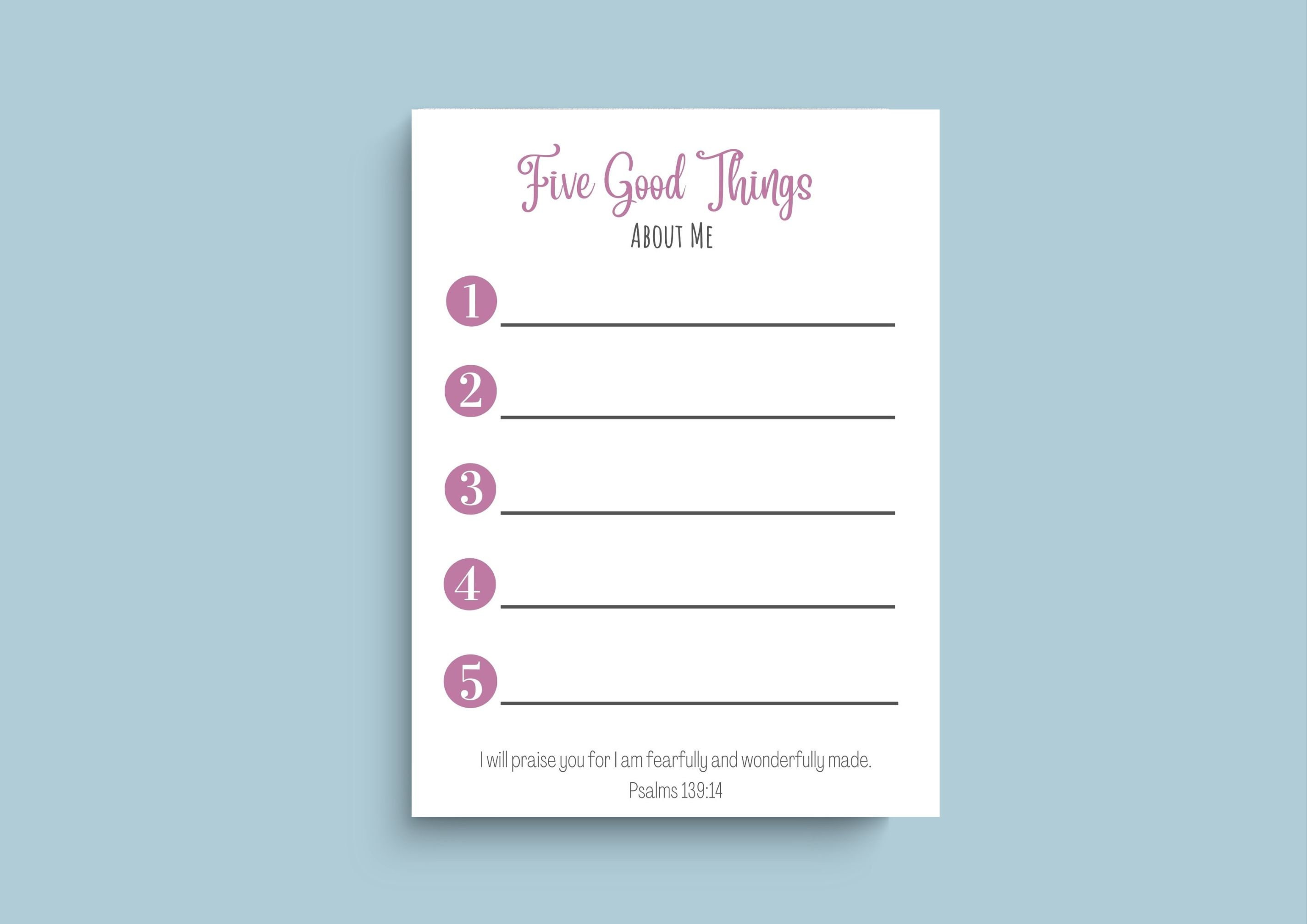 Self-esteem Worksheet Printable for Adults and Kids Mental Health ...