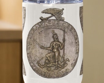 Virginia Silver Travel mug with a handle