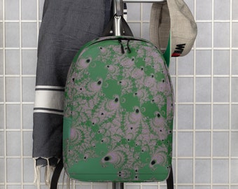 Green Fractal Minimalist Backpack