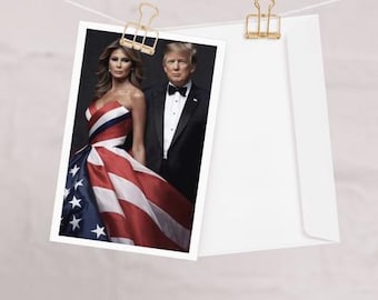 Don & Melania Trump greeting card