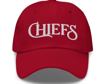 Custom Chiefs Embroidered Hat – Personalized Football Team Cap, Fan Gift