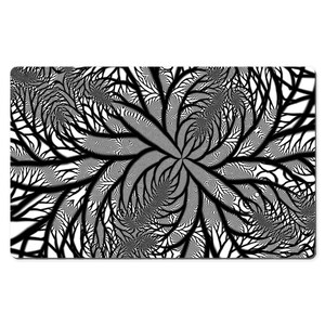 Abstract Graphic Flower Works Print Desk Mat