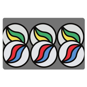 Retro Artwork Gamer Desk Mat, Colorful Xl Gaming Mousepad