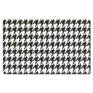 Houndstooth Print Desk Mat, Aesthetic Desk Accessory, Cute Workspace
