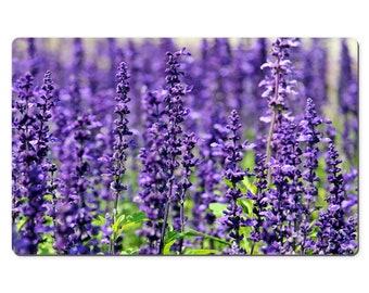 Lavender Flowers Extra Large Desk Mat, Small Desk Pad