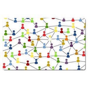 People Social Networks Extra grote bureaumat