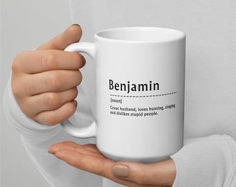 Personalisierte Name Definition Tasse: Individuelle Kaffeetasse