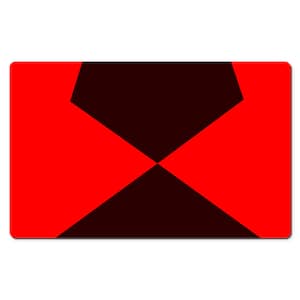 Black Red Extended Gaming Mouse And Keyboard Pad, Cute Gamer Oversized Desk Mat