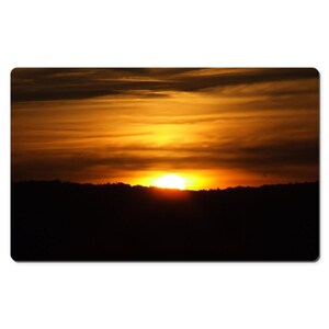 Sonnenuntergang über Dschungel Berg Schreibtischmatte, gute Schreibtischmatte für zu Hause