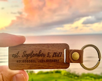 Llavero de madera personalizado