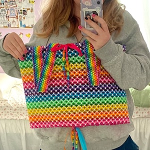 Beaded Kandi Shirt with a Corset Back (PERFECT FOR FESTIVALS)