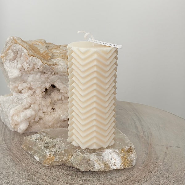 Chevron Candles Etsy