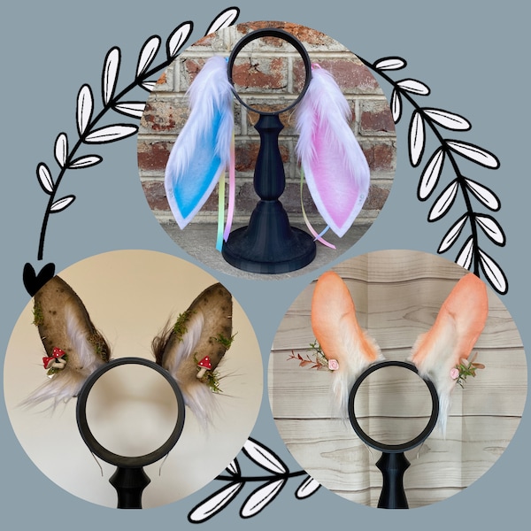 Bunny Ear Pattern Pack for Making Faux Fur Costume Ears