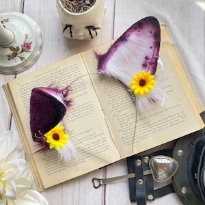 Plum Puppy Faux Fur Ears | Cosplay Costume Ears