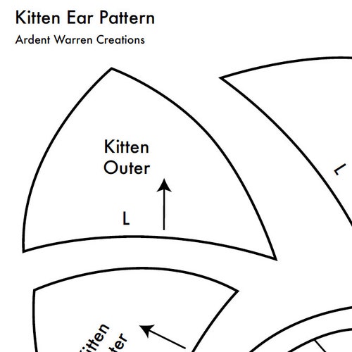 Cow Ear Pattern for Making Faux Fur Costume Ears Animal Ears Etsy Cow Ear Pattern for Making Faux Fur Costume Ears Animal Ears Etsy