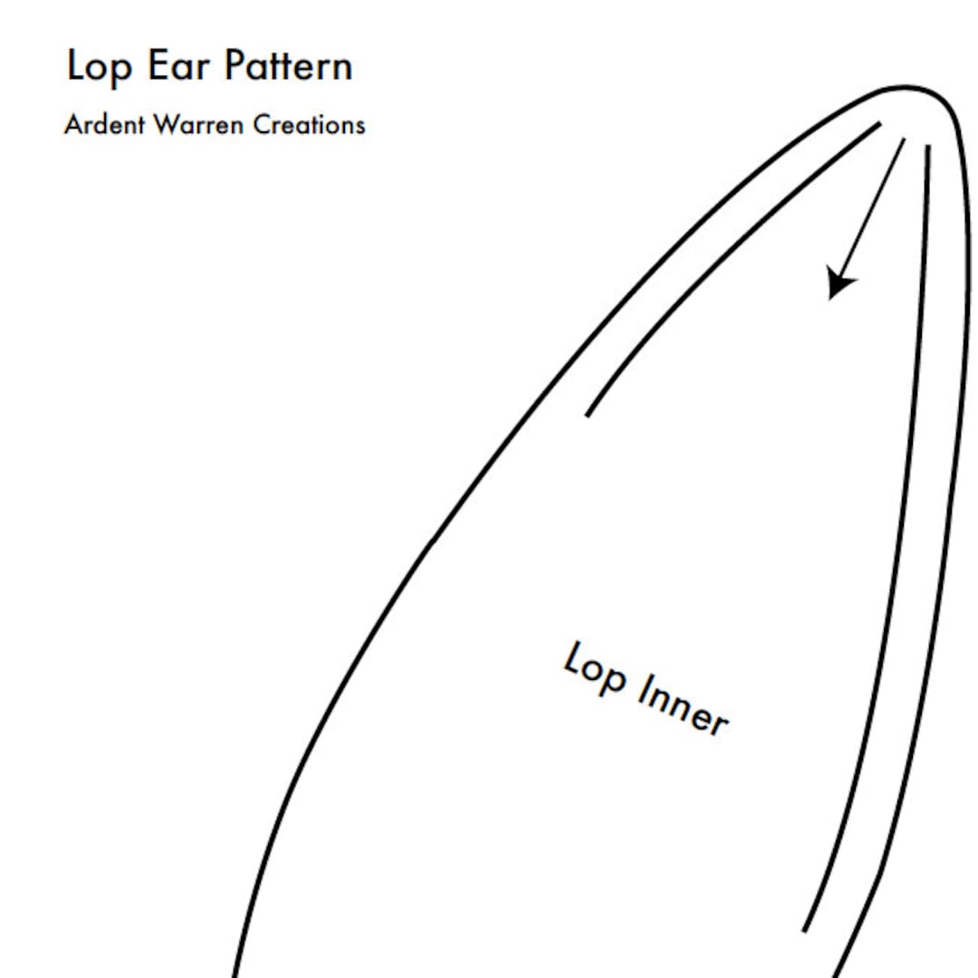 Lop Bunny Ear Pattern for Making Faux Fur Costume Ears - Etsy lop-bunny-ear-pattern-for-making-faux-fur-costume-ears-etsy