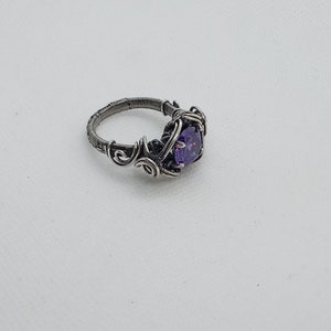 Wire wrapped crystal tutorial " purple passion"