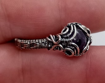 Wire wrapped tutorial for this ring "The Victoria Ring", start to finish, instant download, instant download
