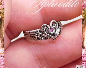 Tutorial de enrolamento e tecelagem de arame, O Anel de Afrodite