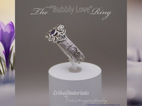 Wire wrapping and weaving tutorial, The Bubbly Love ring!
