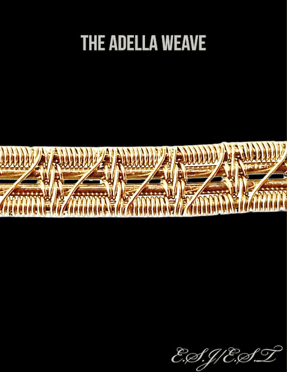 Wire weaving tutorial The Adella Weave, PDF instant download