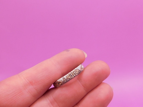 Custom native american ring band, custom fitted ring band, customize your own mixed metal ring band, wedding band