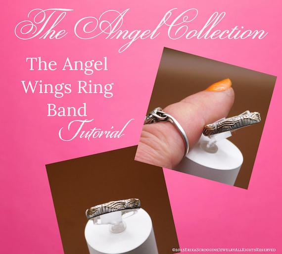 Wire wrapping tutorial, Angel Wing pattern, ring band tutorial
