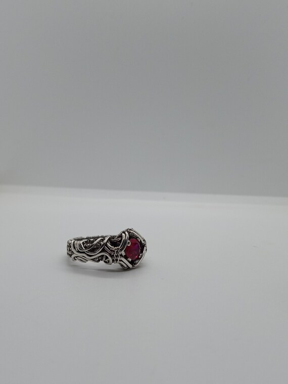 Wire wrapped ring tutorial. "The  Lignum vitae' ring" instant download
