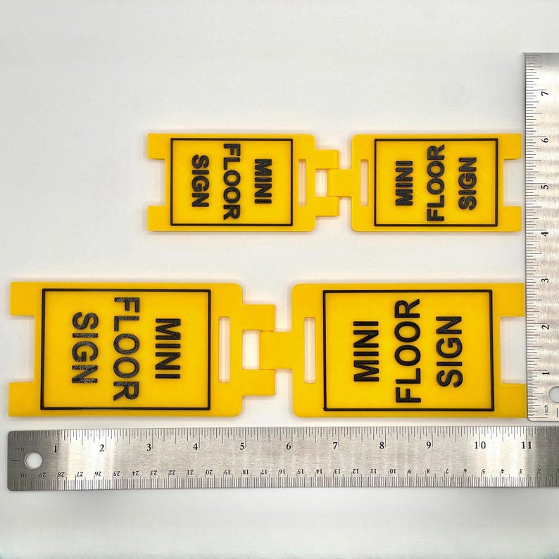 Desktop Sandwich Board - Blank Mini Floor Sign - For Posting Desktop Signages - Custom Colors - 3D Printed image 5