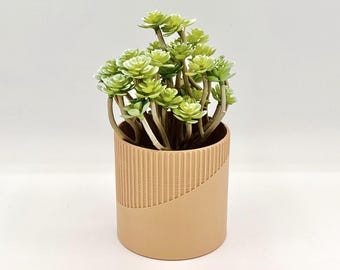 Noma Planter Pot - Minimalist, Mid-Century Modern Planter for Succulent, Air Plant, Cactus - Custom Colors - 3D Printed
