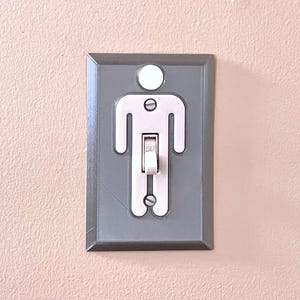 Manhood Light Switch Plate - Funny Switch Cover - Custom Colors - 3D Printed